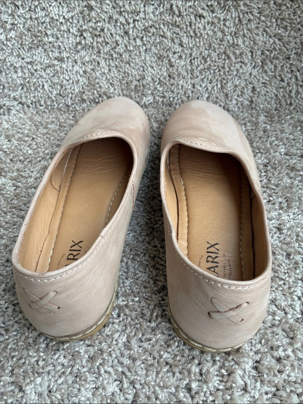 CHARIX Women’s Safari Beige Nubuck Slip-On Loafer size 40 EU